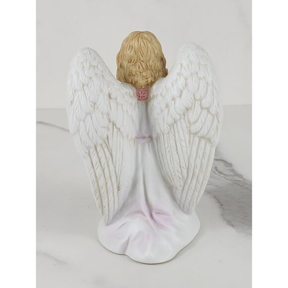 Homco Christmas Praying Angel Kneeling 5 1/2" Nativity Figurine 90s Malaysia Vtg - Picture 6 of 14